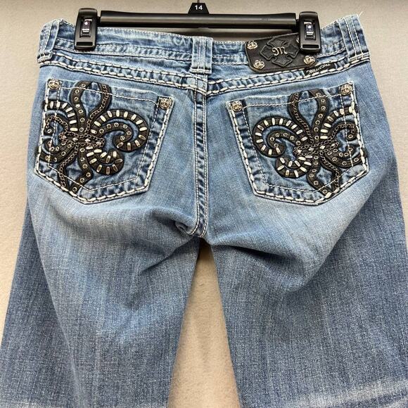 Miss Me Women's Jeans Bootcut Embellished Pocket Size 29 - Picture 9 of 16
